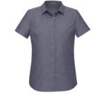 Womens Charlie Short Sleeve Shirt - Navy Chambray