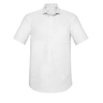 Mens Charlie Classic Fit Short Sleeve Shirt - White