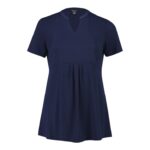 Womens Mali Stretch Tunic T-top - Navy