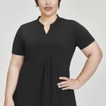 Womens Mali Stretch Tunic T-top - Black