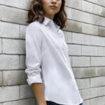 Womens Memphis Long Sleeve Shirt - White