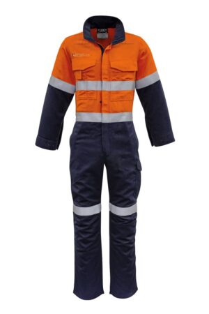 Mens Orange Flame Overall - Hoop Taped