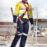 Mens Rugged Cooling Taped Overall - Yellow/navy
