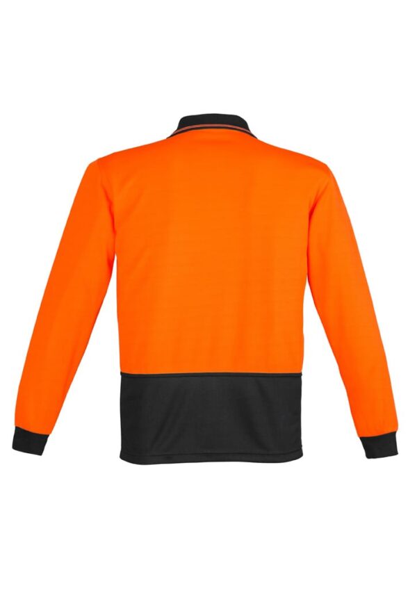 Unisex Hi Vis Basic Long Sleeve Polo - Image 4