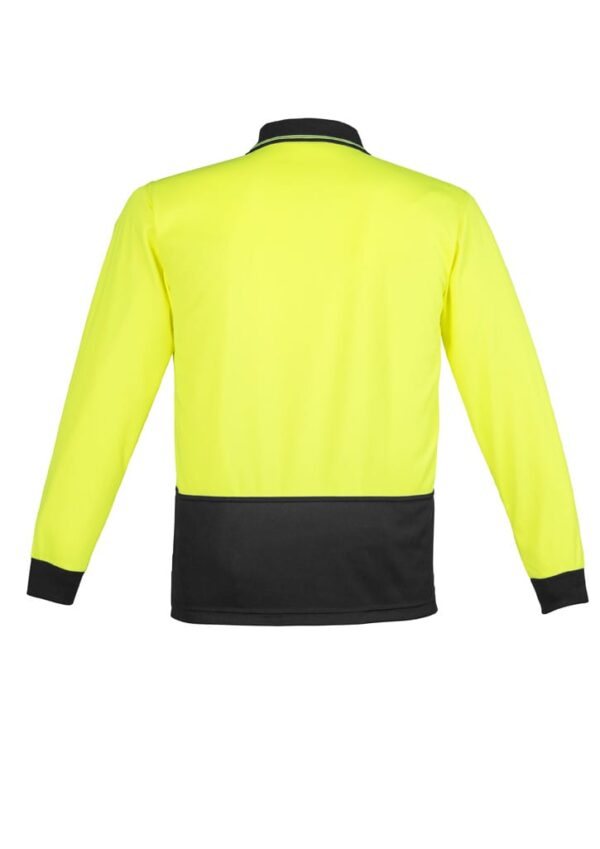 Unisex Hi Vis Basic Long Sleeve Polo - Image 6