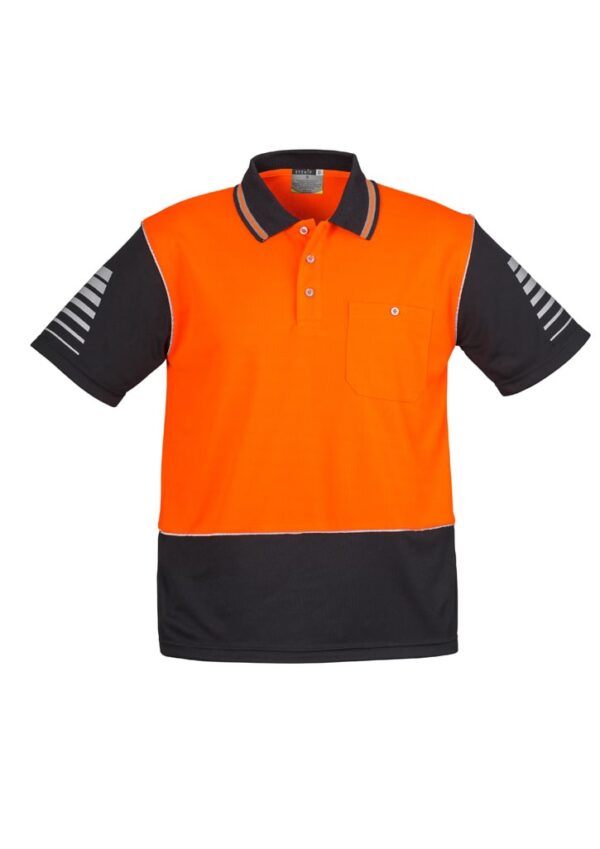 Mens Hi Vis Zone Short Sleeve Polo - Image 4