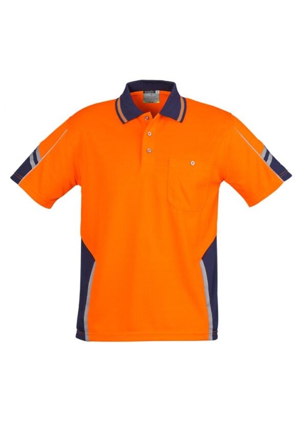 Mens Hi Vis Squad Short Sleeve Polo - Image 14