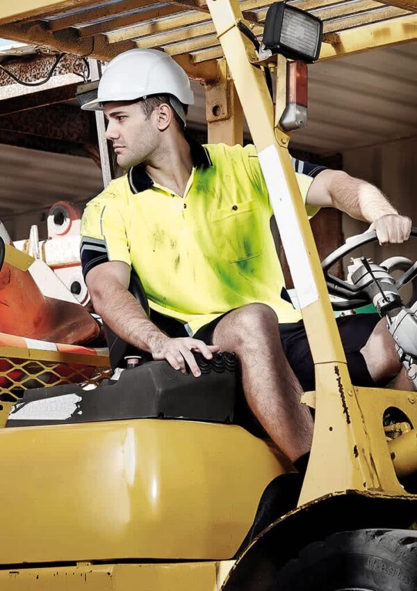 Mens Hi Vis Squad Short Sleeve Polo - Image 2