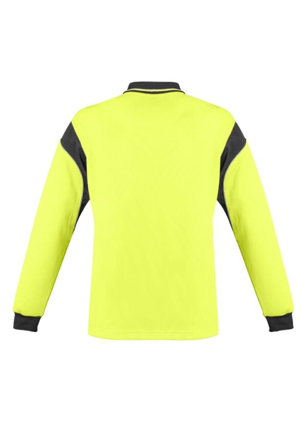 Mens Hi Vis Aztec Long Sleeve Polo - Image 10