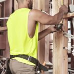 Mens Hi Vis Sleeveless Tee - Yellow