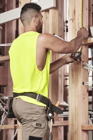Mens Hi Vis Sleeveless Tee