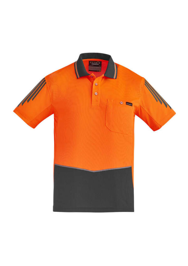 Mens Hi Vis Flux Short Sleeve Polo - Image 42