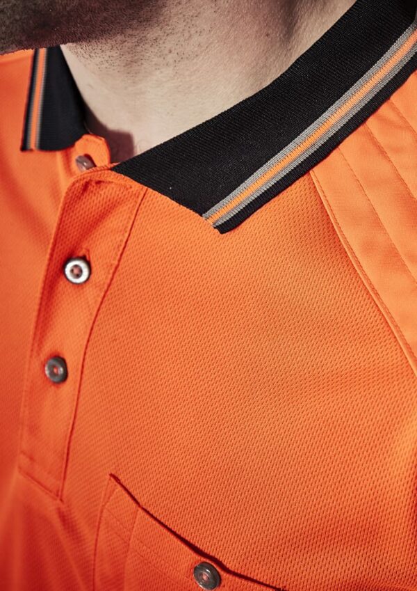 Mens Hi Vis Reinforced Squad Short Sleeve Polo - Image 26