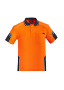 Mens Hi Vis Reinforced Squad Short Sleeve Polo