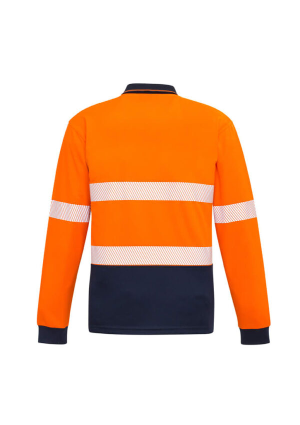 Unisex Hi Vis Segmented Tape Long Sleeve Polo - Image 8