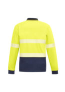 Unisex Hi Vis Segmented Tape Long Sleeve Polo