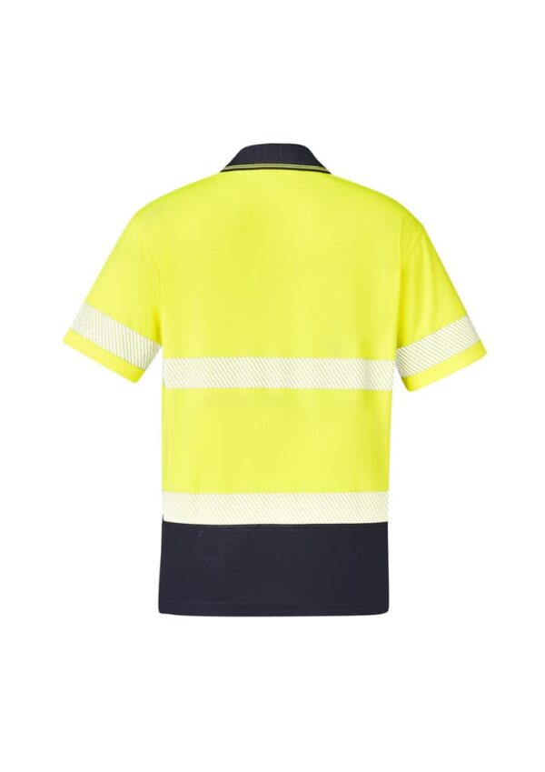 Unisex Hi Vis Segmented Tape Short Sleeve Polo - Image 9