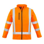 Womens Hi Vis Nsw Rail X Back 2 In 1 Softshell Jacket - Orange
