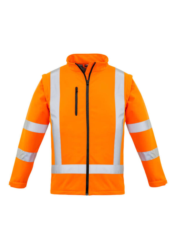 Womens Hi Vis Nsw Rail X Back 2 In 1 Softshell Jacket - Image 11