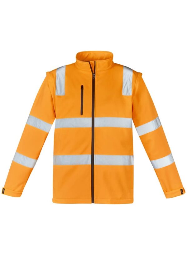 Unisex Hi Vis Vic Rail 2 In 1 Softshell Jacket - Image 2