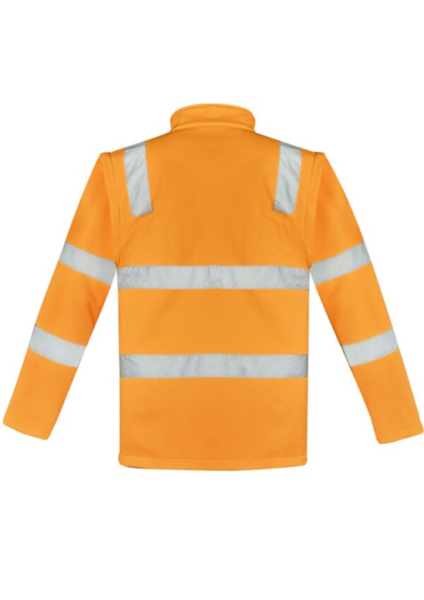 Unisex Hi Vis Vic Rail 2 In 1 Softshell Jacket - Image 4