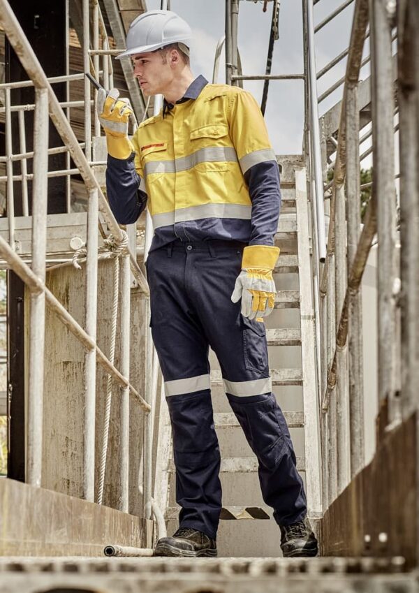 Mens Orange Flame Taped Cargo Pant (regular) - Image 8