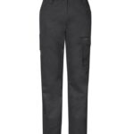 Womens Essential Basic Stretch Cargo Pant - Charcoal