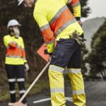 Mens Bio Motion Hi Vis Taped Pant - Yellow/navy