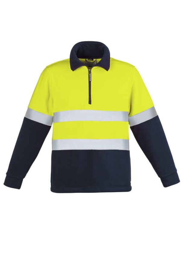 Unisex Hi Vis Polar Fleece Pullover - Hoop Taped - Image 13