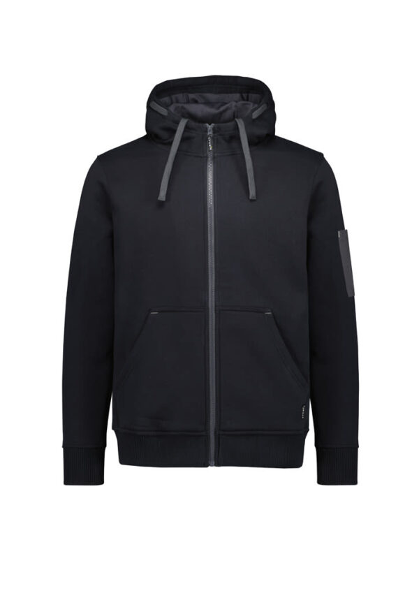 Unisex Zip Front Multi-pocket Hoodie - Image 11