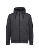 Unisex Zip Front Multi-pocket Hoodie