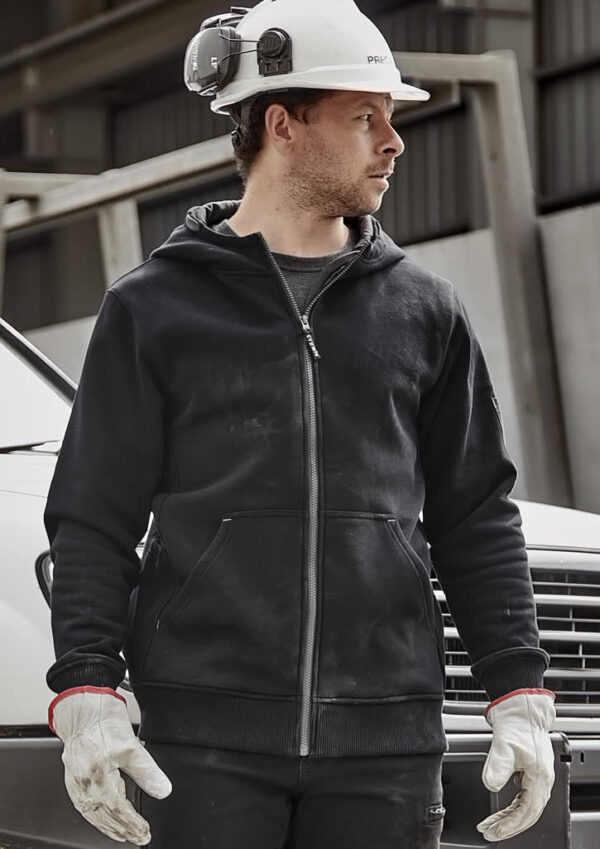Unisex Zip Front Multi-pocket Hoodie - Image 31