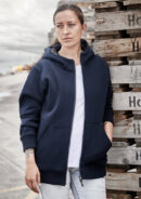 Unisex Zip Front Multi-pocket Hoodie