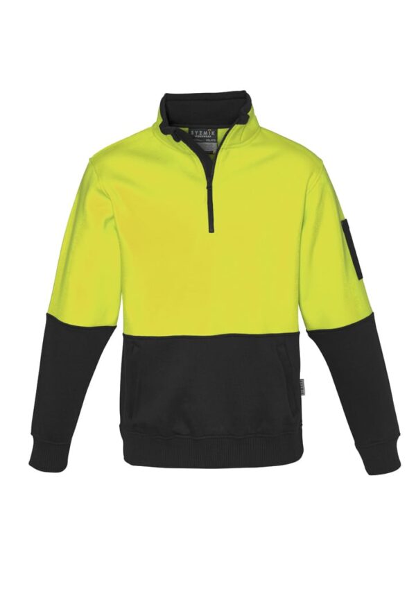 Unisex Hi Vis 1/2 Zip Pullover - Image 3