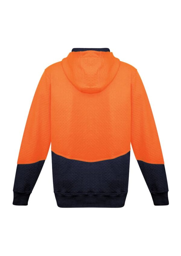 Unisex Hi Vis Textured Jacquard Full Zip Hoodie - Image 10