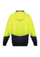 Unisex Hi Vis Textured Jacquard Full Zip Hoodie