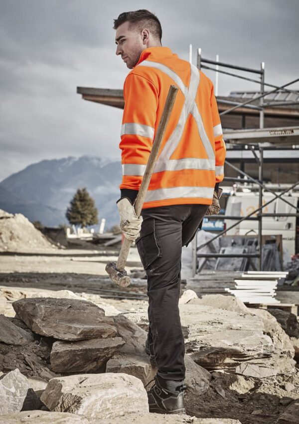Unisex Hi Vis X Back Rail Jumper - Image 12