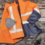 Unisex Hi Vis Waterproof Reversible Vest - Orange