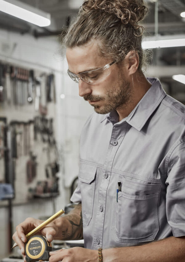 Mens Lightweight Tradie Short Sleeve Shirt - Image 4