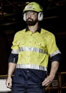 Mens Industrial Long Sleeve Shirt - Hoop Taped
