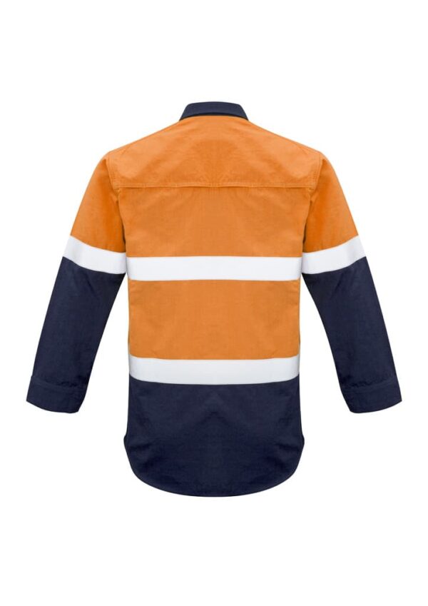 Mens Red Flame Hi Vis Shirt - Hoop Taped - Image 7