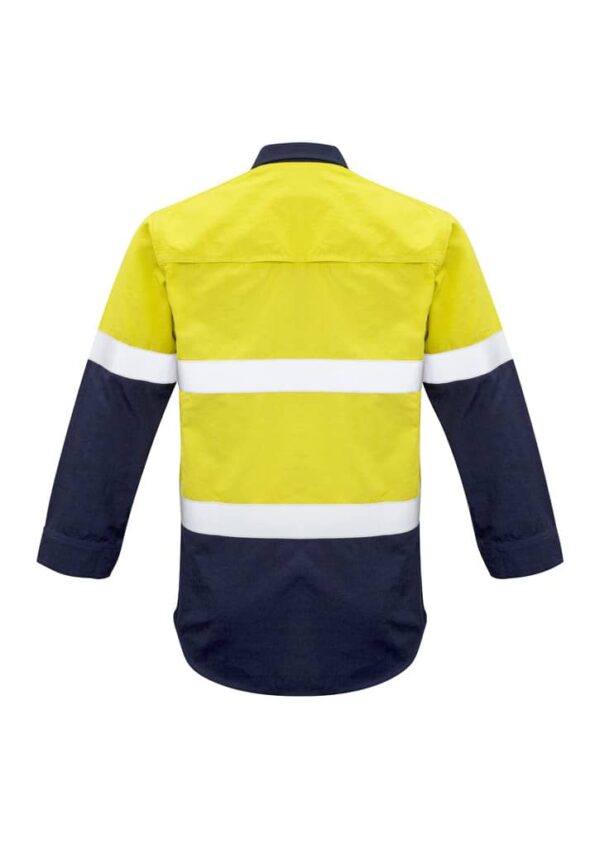 Mens Red Flame Hi Vis Shirt - Hoop Taped - Image 4