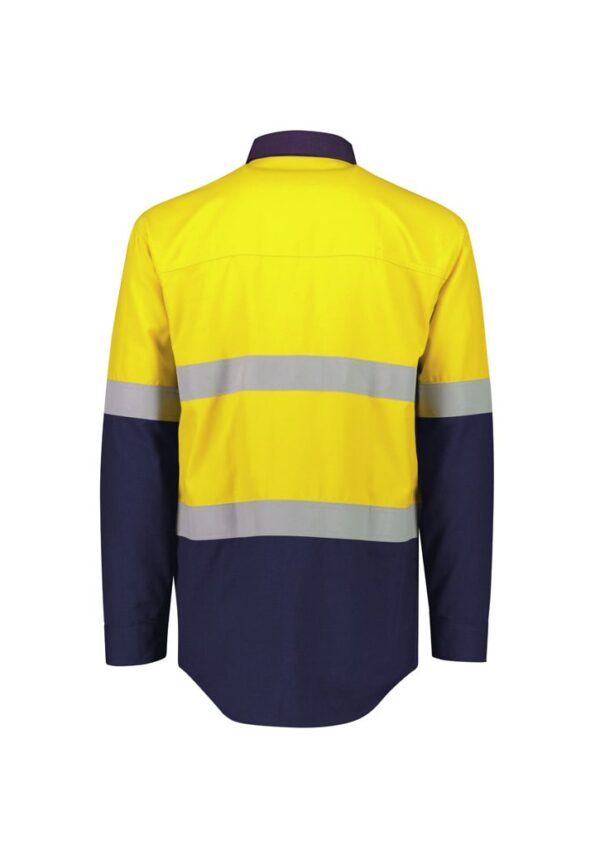 Mens Orange Flame Lightweight Ripstop Spliced Shirt - Hoop Taped - Image 11