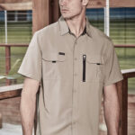 Mens Outdoor Short Sleeve Shirt - Sand