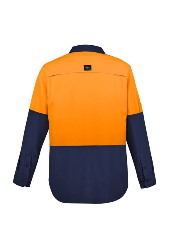 Mens Hi Vis Outdoor Long Sleeve Shirt - Image 7