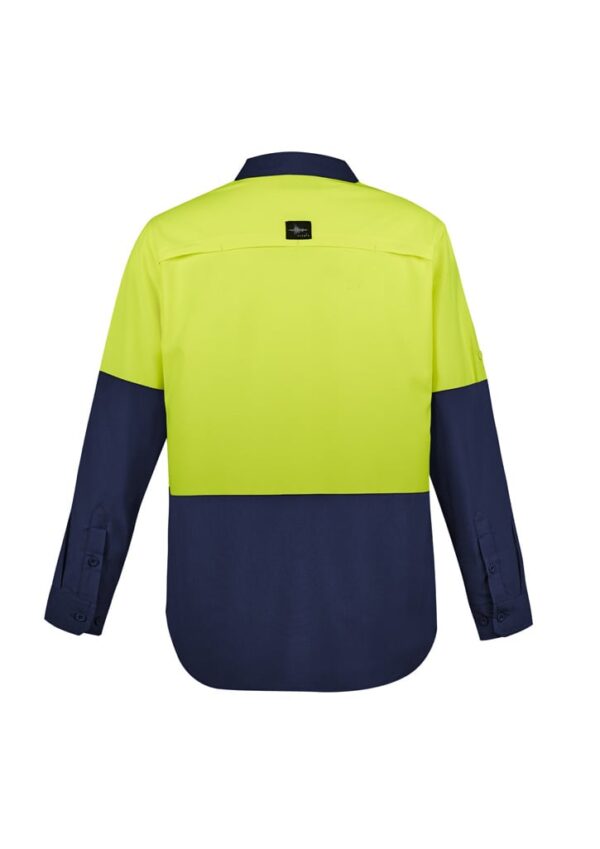 Mens Hi Vis Outdoor Long Sleeve Shirt - Image 5