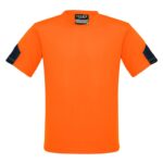 Mens Hi Vis Squad Tee - Orange/navy