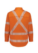 Mens Hi Vis X Back Shirt - Segmented Tape