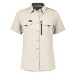 Womens Outdoor Short Sleeve Shirt - Sand