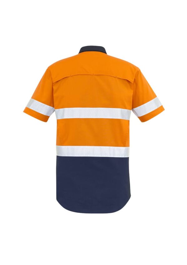 Mens Rugged Cooling Hi Vis Taped Short Sleeve Shirt - Image 5